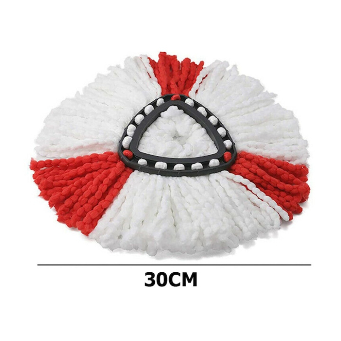 Rezerva mop VarioShop®, compatibil cu Vileda, reutilizabil, lavabil, 30 cm, Alb/Rosu [6]