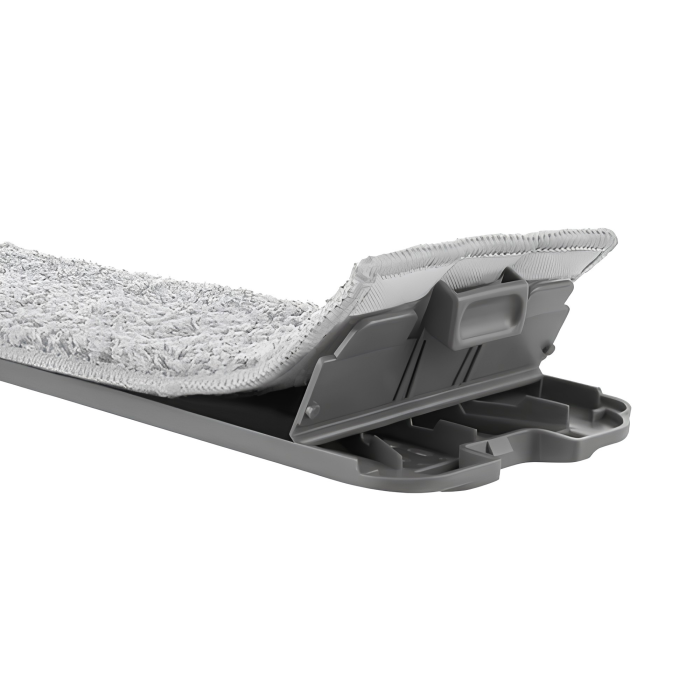 Rezerva pentru mop plat VarioShop®, pentru curatarea podelelor, prindere velcro, material absorbant, 33 x 12 cm, gri [9]