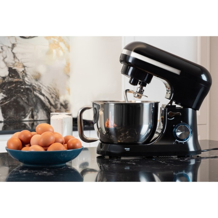 Robot de bucatarie 1700W VarioShop®, cu bol de 4, 5L, 8 viteze, sistem metalic de antrenare, accesorii incluse, mixer multifunctional, Negru [5]