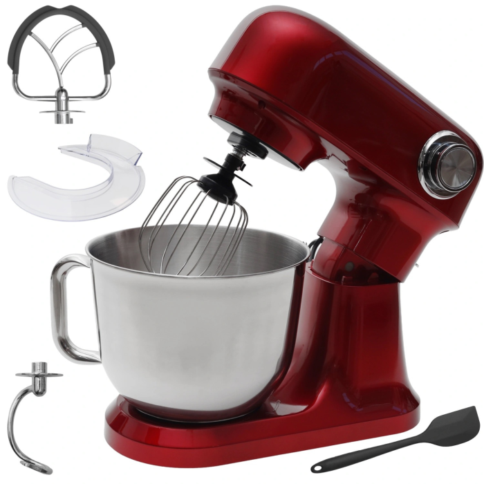 Robot de bucatarie planetar VarioShop®, 1500 W, bol inox 5 L, 12 trepte de viteza, functie PULSE, 3 accesorii de mixare, rosu [13]