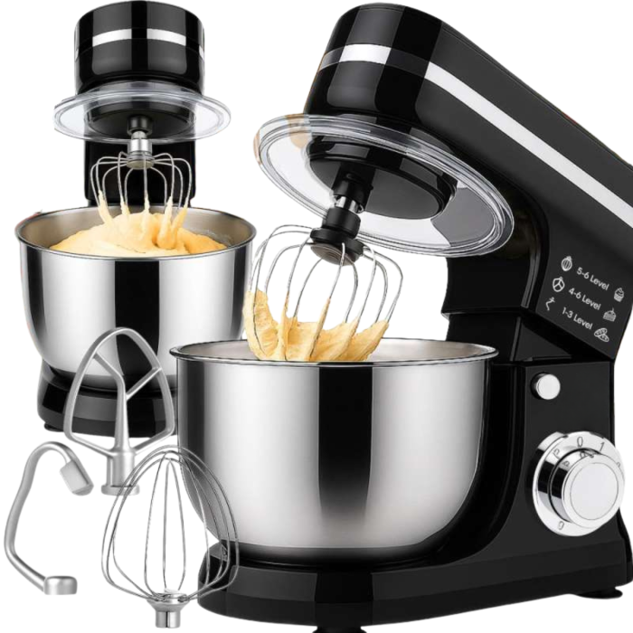 Robot de bucatarie planetar Varioshop 3 in 1, 3200W, bol 6L, mixer multifunctional pentru framantat, mixare si batere, negru [5]