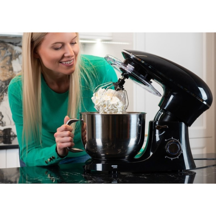 Robot de bucatarie profesional 2200W VarioShop®, 6 viteze, functie PULSE, cu bol 6.2L, accesorii si decorator cadou, Negru [6]