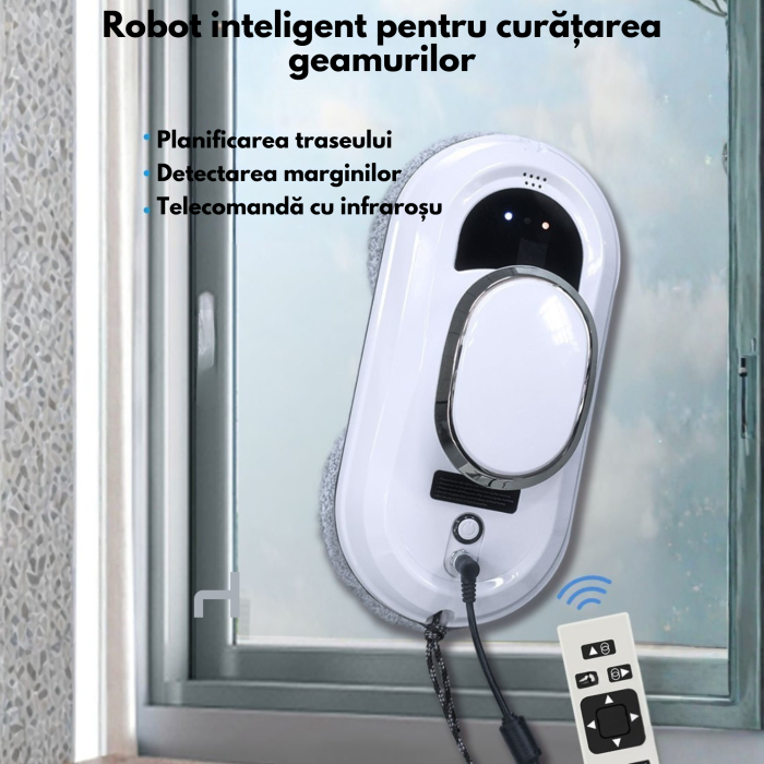 Robot Geamuri Inteligent cu Telecomandă – VarioShop, Curățare Automată [2]