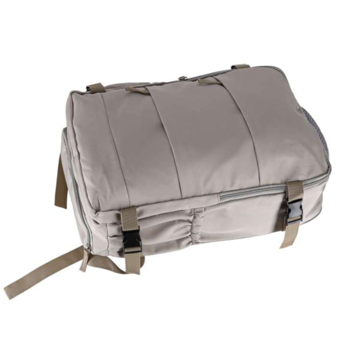 Rucsac de calatorie unisex VarioShop®, pentru bagaj de mana, cu spatiu pentru laptop si incaltaminte, 3 compartimente, 45 x 30 x 12,5 cm, gri [11]