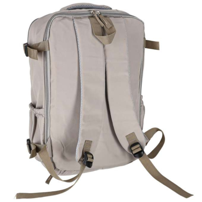 Rucsac de calatorie unisex VarioShop®, pentru bagaj de mana, cu spatiu pentru laptop si incaltaminte, 3 compartimente, 45 x 30 x 12,5 cm, gri [10]