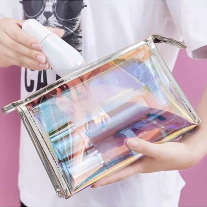 Rucsac de calatorie VarioShop®, bagaj de mana, capacitate 17 L, cu trusa de cosmetice transparenta, impermeabil, usor si rezistent, ideal pentru calatorii, 38x24x18 cm [4]