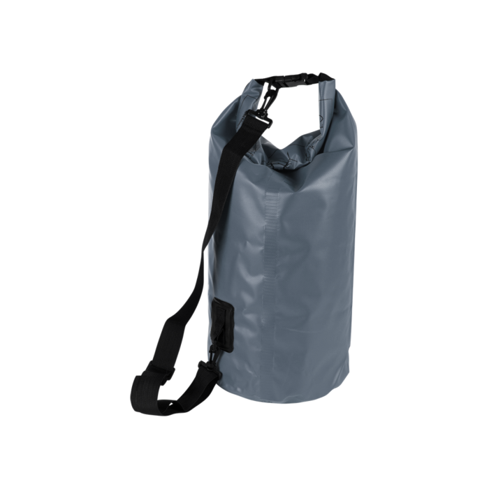 Rucsac impermeabil VarioShop®, 10L, pentru caiac, plaja, camping si drumetii, inchidere tip rulou, curea reglabila, compact, 50x29 cm, gri [4]