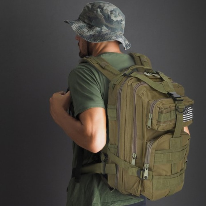 Rucsac militar multifunctional 26L VarioShop®, compartimentare eficienta, sistem MOLLE, curele reglabile si spate rigidizat, material impermeabil Oxford 600D, ideal pentru drumetii [4]