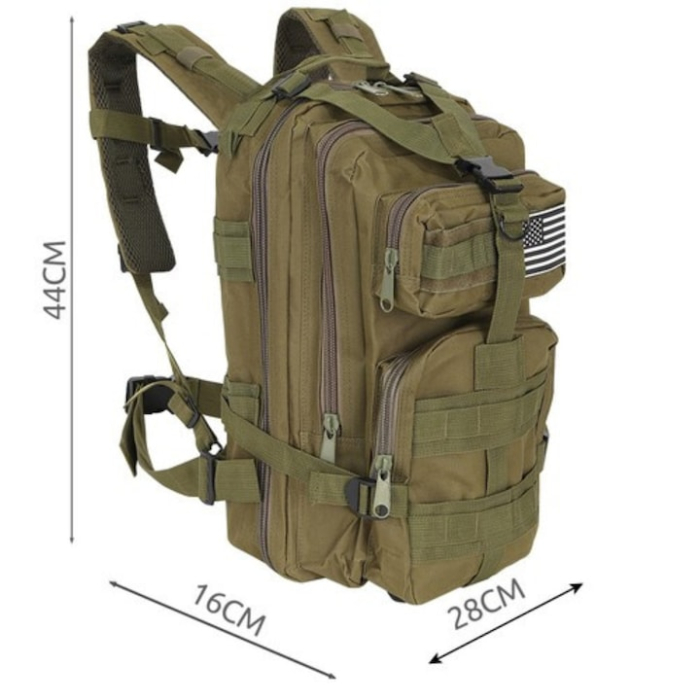 Rucsac militar multifunctional 26L VarioShop®, compartimentare eficienta, sistem MOLLE, curele reglabile si spate rigidizat, material impermeabil Oxford 600D, ideal pentru drumetii [5]