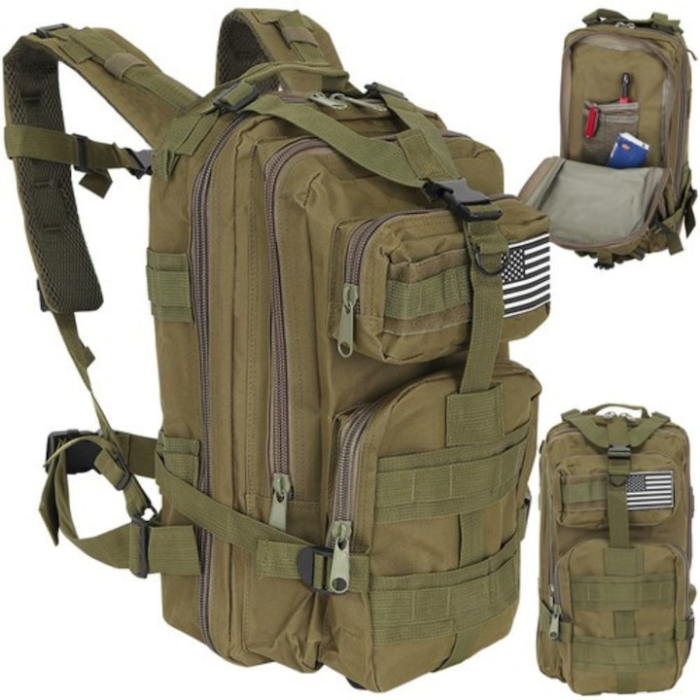 Rucsac militar multifunctional 26L VarioShop®, compartimentare eficienta, sistem MOLLE, curele reglabile si spate rigidizat, material impermeabil Oxford 600D, ideal pentru drumetii [6]