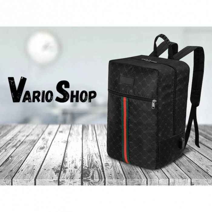 Rucsac multifunctional VarioShop®, Ideal pentru scoala, voiaj, avion, bagaj de mana, Echipat cu 1 compartiment principal, 1 buzunar frontal cu fermoar, Spatiu incarcare USB, Curele reglabile, Capacita [2]