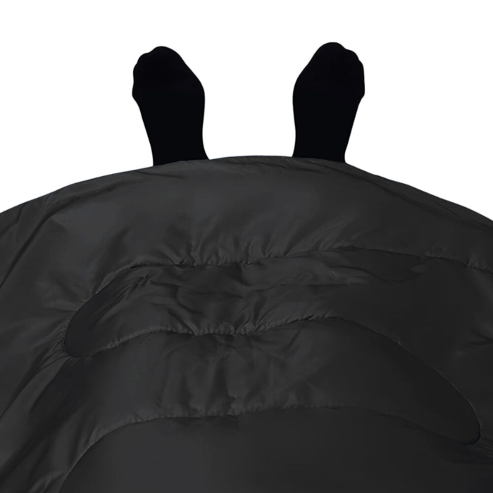 Sac de dormit 2 în 1 VarioShop®, negru, cu glugă și funcție pilotă, 210x75 cm – ideal pentru camping, drumeții și outdoor [9]