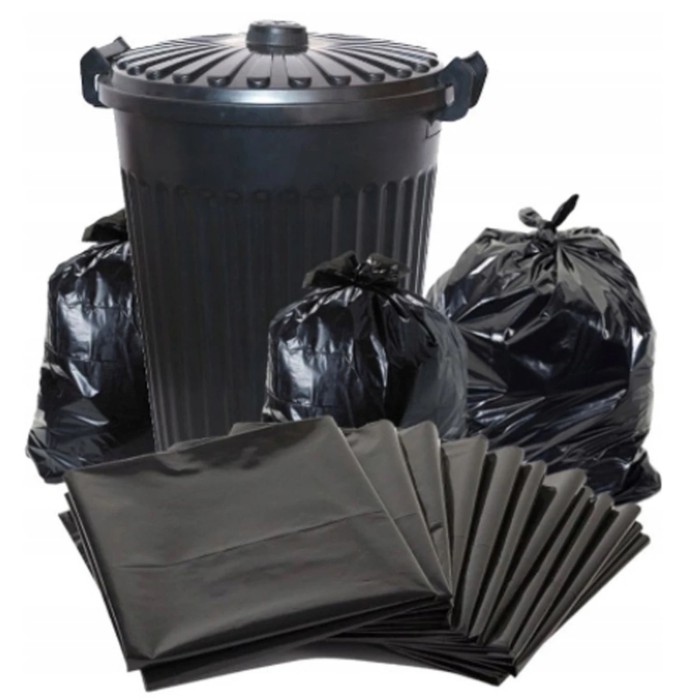Saci de gunoi VarioShop®, pentru deseuri, moloz si materiale grele, super rezistenti, impermeabili, 35L, 15 bucati, negru [3]