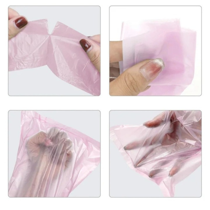 Saci igienici pentru câini VarioShop®, 8 role cu 120 bucăți, pentru plimbări și curățenie, folie rezistentă, 30 x 21 cm, roz [5]