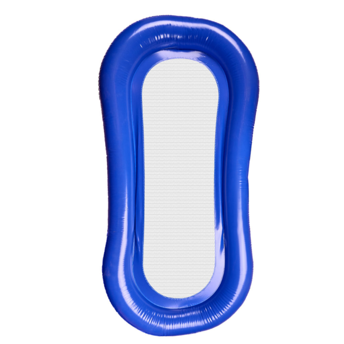 Saltea gonflabila piscina VarioShop®, cu suport pentru cap si plasa centrala, albastru [5]