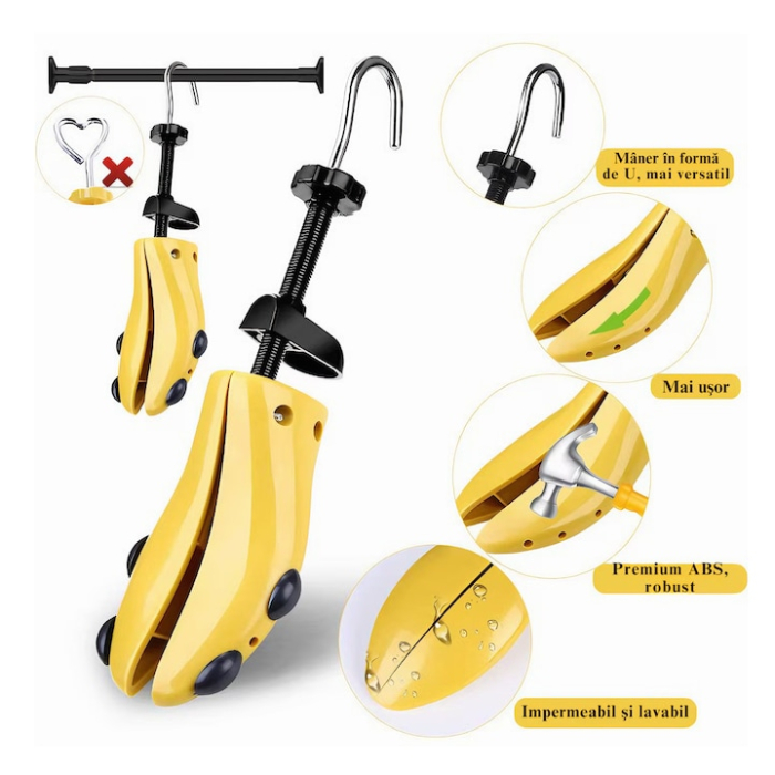 San reglabil VarioShop, mărimea 35-42, galben, unisex, material plastic cu cupru metalic [6]