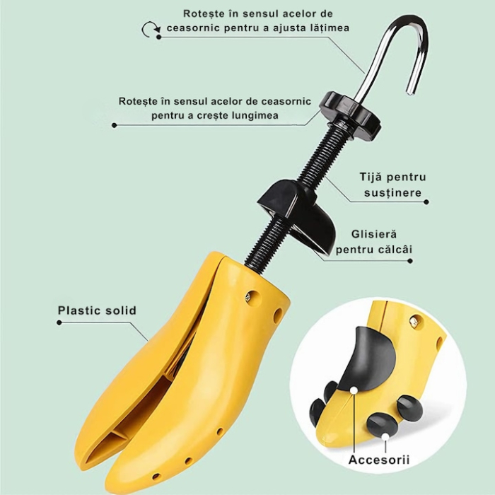 San reglabil VarioShop, mărimea 35-42, galben, unisex, material plastic cu cupru metalic [3]