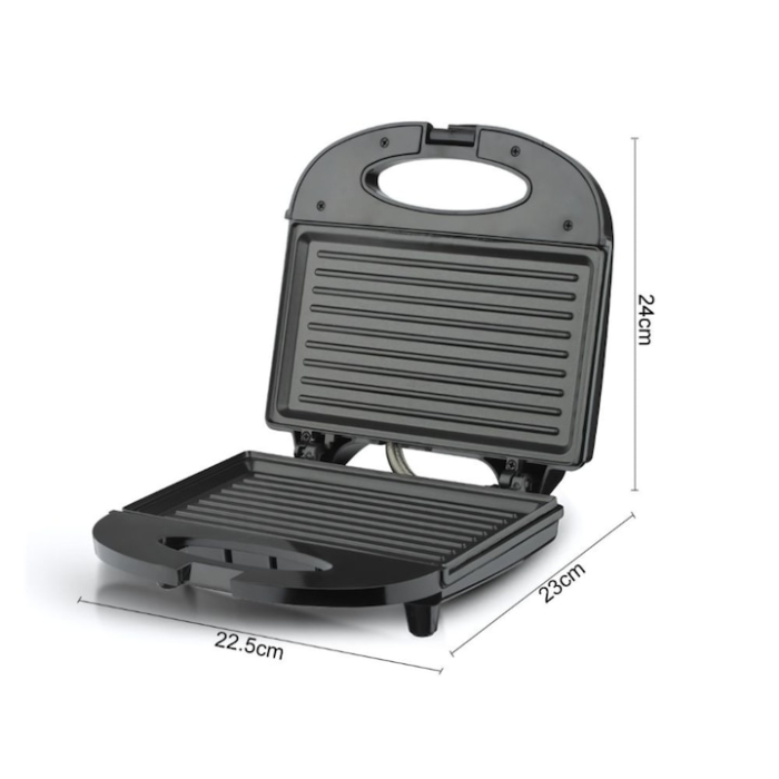 Sandwich Maker Tip Grill 750W VarioShop®, pentru Panini, Sandwich-uri si Tortilla, Placi Antiaderente, Incalzire Rapida si Gatire Uniforma, Design Compact si Elegant [10]