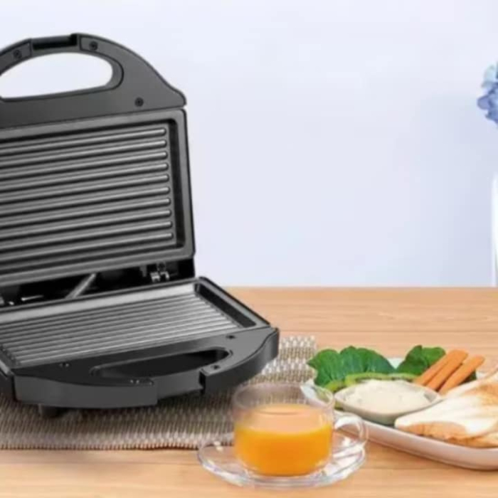 Sandwich Maker Tip Grill 750W VarioShop®, pentru Panini, Sandwich-uri si Tortilla, Placi Antiaderente, Incalzire Rapida si Gatire Uniforma, Design Compact si Elegant [7]