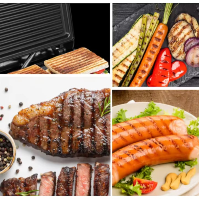 Sandwich Maker Tip Grill 750W VarioShop®, pentru Panini, Sandwich-uri si Tortilla, Placi Antiaderente, Incalzire Rapida si Gatire Uniforma, Design Compact si Elegant [3]