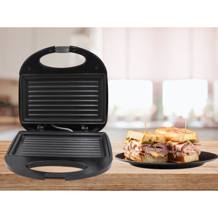 Sandwich Maker Tip Grill 750W VarioShop®, pentru Panini, Sandwich-uri si Tortilla, Placi Antiaderente, Incalzire Rapida si Gatire Uniforma, Design Compact si Elegant [5]