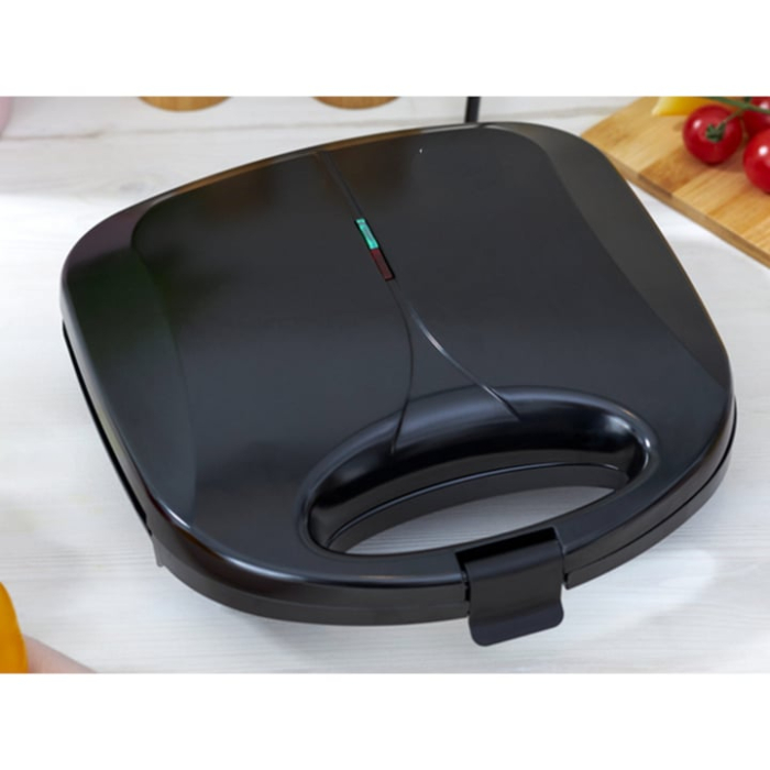 Sandwich Maker VarioShop®, 750W, placi antiaderente, indicator luminos, pregatire simultana, incalzire rapida, design compact si elegant, negru [6]