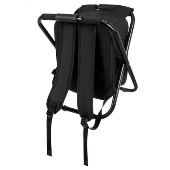 Scaun pescuit pliabil VarioShop® 3in1, cu rucsac si geanta termoizolanta, rezistenta 150 kg, pliabil, pentru camping, pescuit si drumetii, 36x29x41 cm [12]