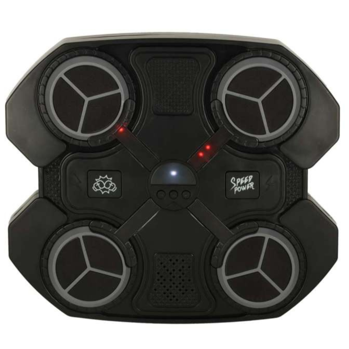 Scut de box interactiv VarioShop®, cu Bluetooth, lumini LED, 4 zone de lovire, 2 manusi incluse, reincarcabil USB, pentru copii 8+, negru [5]