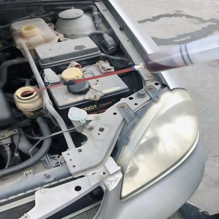 Seringa profesionala pentru aspirare ulei si fluide VarioShop®, capacitate 200 ml, cu furtunuri, dopuri si accesorii, ideala pentru ateliere auto, utilaje, gradinarit si intretinere echipamente [5]