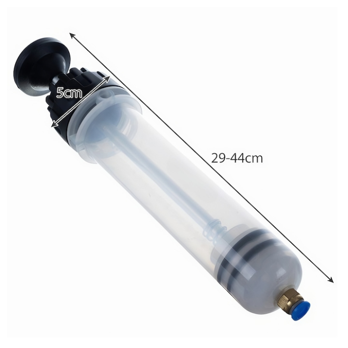 Seringa profesionala pentru aspirare ulei si fluide VarioShop®, capacitate 200 ml, cu furtunuri, dopuri si accesorii, ideala pentru ateliere auto, utilaje, gradinarit si intretinere echipamente [6]