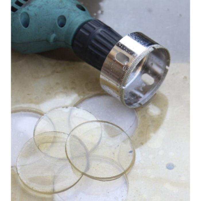 Set 10 carote diamantate profesionale VarioShop, otel, dimensiuni 6x68mm, utilizare uscata si umeda [6]