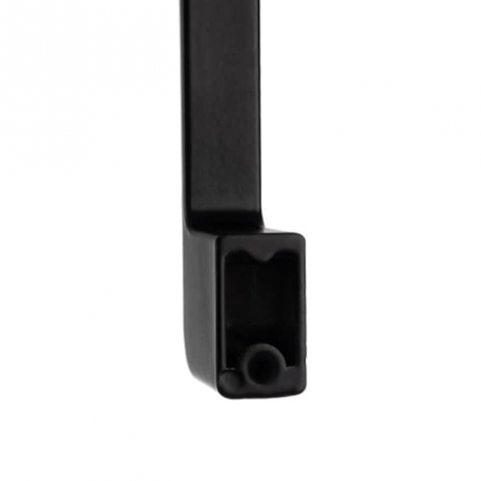 Set 10 Manere Mobila VarioShop®, Aplicare Universala, Usor de Montat, Lungime 104 mm, Suruburi de Fixare Incluse, Aluminiu, Negru Mat [13]