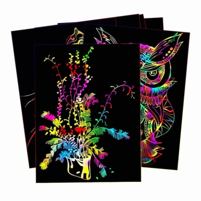 Set 10 planse razuibile cu stylus din lemn pentru copii VarioShop®, activitate educationala, portabila si interactiva pentru dezvoltarea imaginatiei si abilitatilor motorii fine, Multicolor [2]