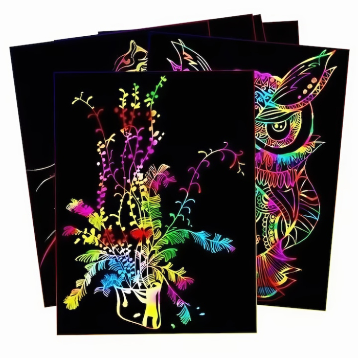 Set 10 planse razuibile cu stylus din lemn pentru copii VarioShop®, activitate educationala, portabila si interactiva pentru dezvoltarea imaginatiei si abilitatilor motorii fine, Multicolor [5]