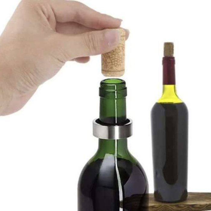 Set 100 dopuri de vin VarioShop®, pentru sigilarea sticlelor, din pluta naturala, forma cilindrica, 2,2 x 3,3 cm [11]