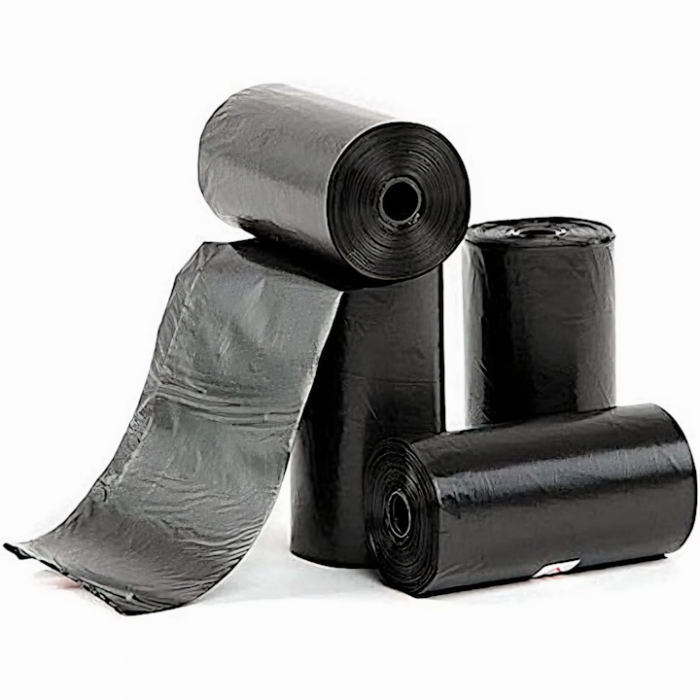 Set 1000 de pungi igienice VarioShop® pentru caini, pisici cu distributor in forma de os, 22 x 30 cm, negru [8]