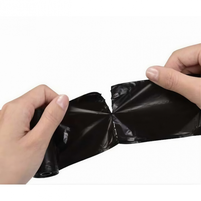 Set 1000 de pungi igienice VarioShop® pentru caini, pisici cu distributor in forma de os, 22 x 30 cm, negru [11]