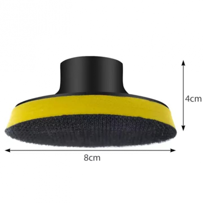 Set 12 Bureti pentru Polizare Auto VarioShop®, Adaptor pentru Bormasina, Potrivit pentru Burghie M10, Viteza de Rotatie 3000 RPM, Multicolor [9]
