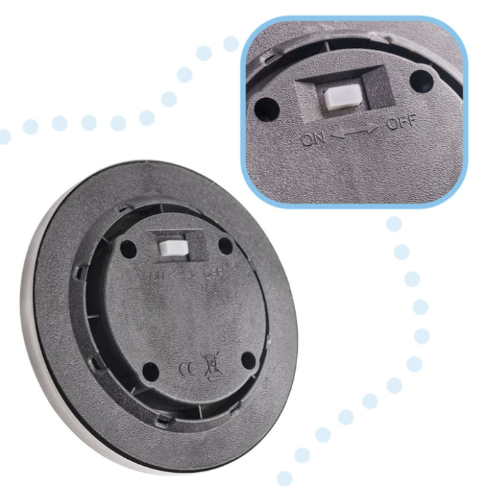 Set 12 lampi solare LED pentru gradina VarioShop®, design modern, rezistenta la apa IP65, cu 8 led-uri/lampa, alimentare solara, instalare usoara, 12 cm, Negru/Albastru [5]