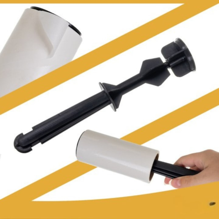 Set 15 role adezive VarioShop®, pentru curatarea parului si blanii de pe haine si tapiterie, maner solid, 40 coli/rola [5]