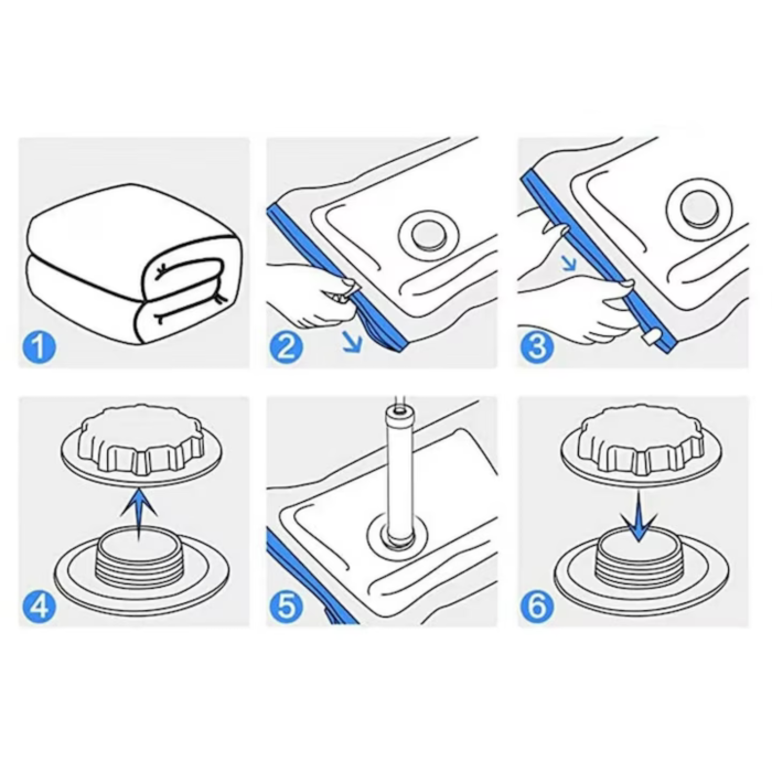 Set 15 saci de vidat VarioShop®, 50x70 cm, 60x80 cm, 70x100 cm, Alb [7]