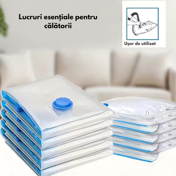 Set 15 saci de vidat VarioShop®, 50x70 cm, 60x80 cm, 70x100 cm, Alb [4]