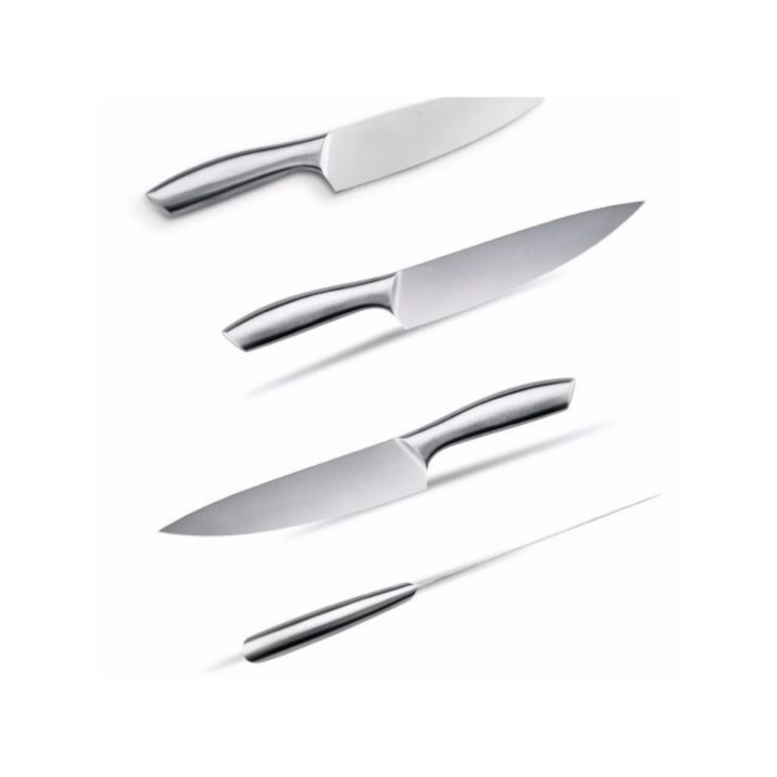 Set 16 cutite de bucatarie VarioShop®, bloc suport, otel inoxidabil, cutit de paine, cutite pentru carne si legume, foarfeca, ascutitor, maner ergonomic, rezistenta ridicata, argintiu [15]