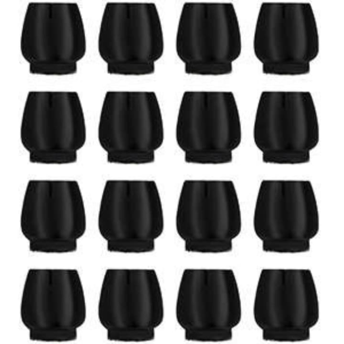 Set 16 protectii pentru picioare scaun VarioShop®, din silicon si fetru, protectie podea, diametru 12-16 mm, impermeabile si antizgariere, Negru [4]