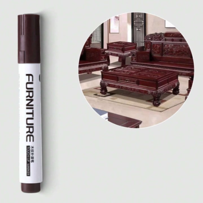 Set 17 Piese Reparare Mobila VarioShop®, Kit universal de Reparatii Rapide, 8 Markere, 8 Creioane, 1 Ascutitoare, Rezistenta la Abraziune si Spalare, Multicolor [5]