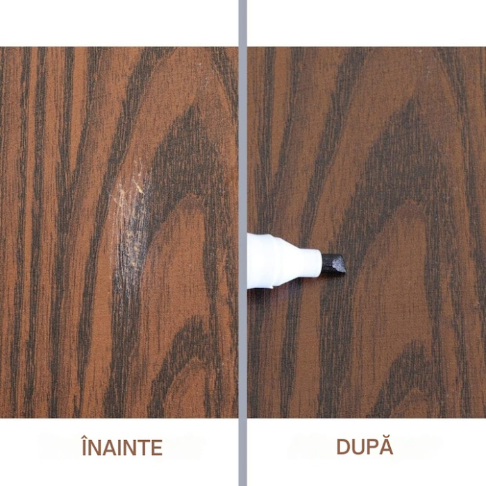 Set 17 Piese Reparare Mobila VarioShop®, Kit universal de Reparatii Rapide, 8 Markere, 8 Creioane, 1 Ascutitoare, Rezistenta la Abraziune si Spalare, Multicolor [4]