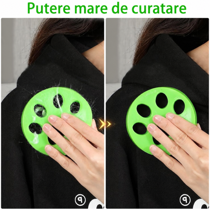 Set 2 accesorii pentru masina de spalat VarioShop®, colectare par, praf si scame de pe haine, lavabile, 9x1.5 cm, verde/portocaliu [5]