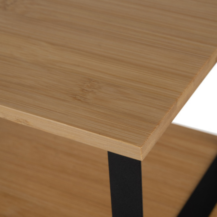 Set 2 rafturi de bucatarie din bambus pentru condimente VarioShop®, organizator vertical de blat, suport compact pentru ierburi aromatice, accesorii si sticle, include surubelnita si suruburi, design [14]