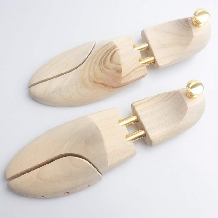 Set 2 Sanuri/Calapoade Reglabile VarioShop®, Marimea 39 - 40, Pentru Largit si Alungit Pantofi, Universal/Pentru Toate Tipurile de Pantofi si Incaltaminte, Unisex, Calitate Premium, Lemn de Pin [16]
