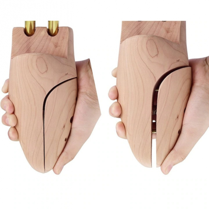 Set 2 Sanuri/Calapoade Reglabile VarioShop®, Marimea 39 - 40, Pentru Largit si Alungit Pantofi, Universal/Pentru Toate Tipurile de Pantofi si Incaltaminte, Unisex, Calitate Premium, Lemn de Pin [9]